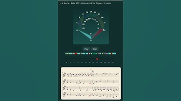 Tonality Visualization in Music - Bach BWV 555