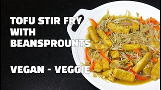Tofu Beansprouts Stir Fry - Chinese Vegan Recipes - Chinese Vegetarian Youtube