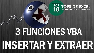 3 Funciones VBA para insertar y extraer caracteres | Tops de Excel
