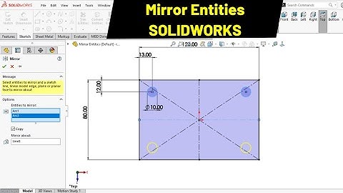 Mirror Entities in SOLIDWORKS | Robo CAD