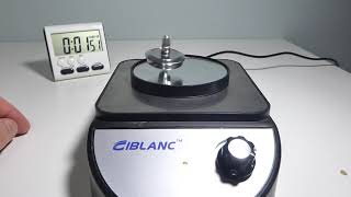 Steel Spinning Top on Magnetic Stirrer (SEE RESULTS IN DESCRIPTION)
