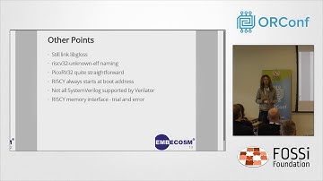 Experience report: Bringing up cycle-accurate models of RISC-V cores - ORConf 2017