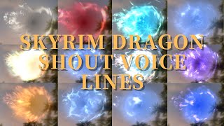 Skyrim All Dragonborn Shout Voice Lines