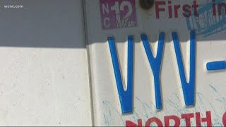 Thieves target drivers, steal license plates