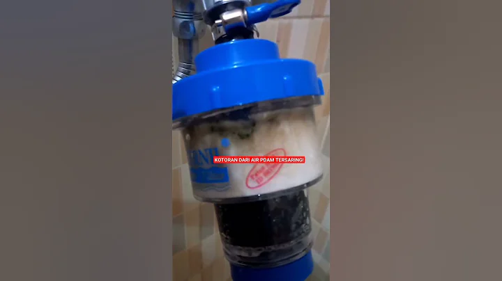 ENDAPAN KOTORAN DARI AIR PDAM TERSARING! | FILTER AIR #air #pdam #filter #jernih #bersih #mandi