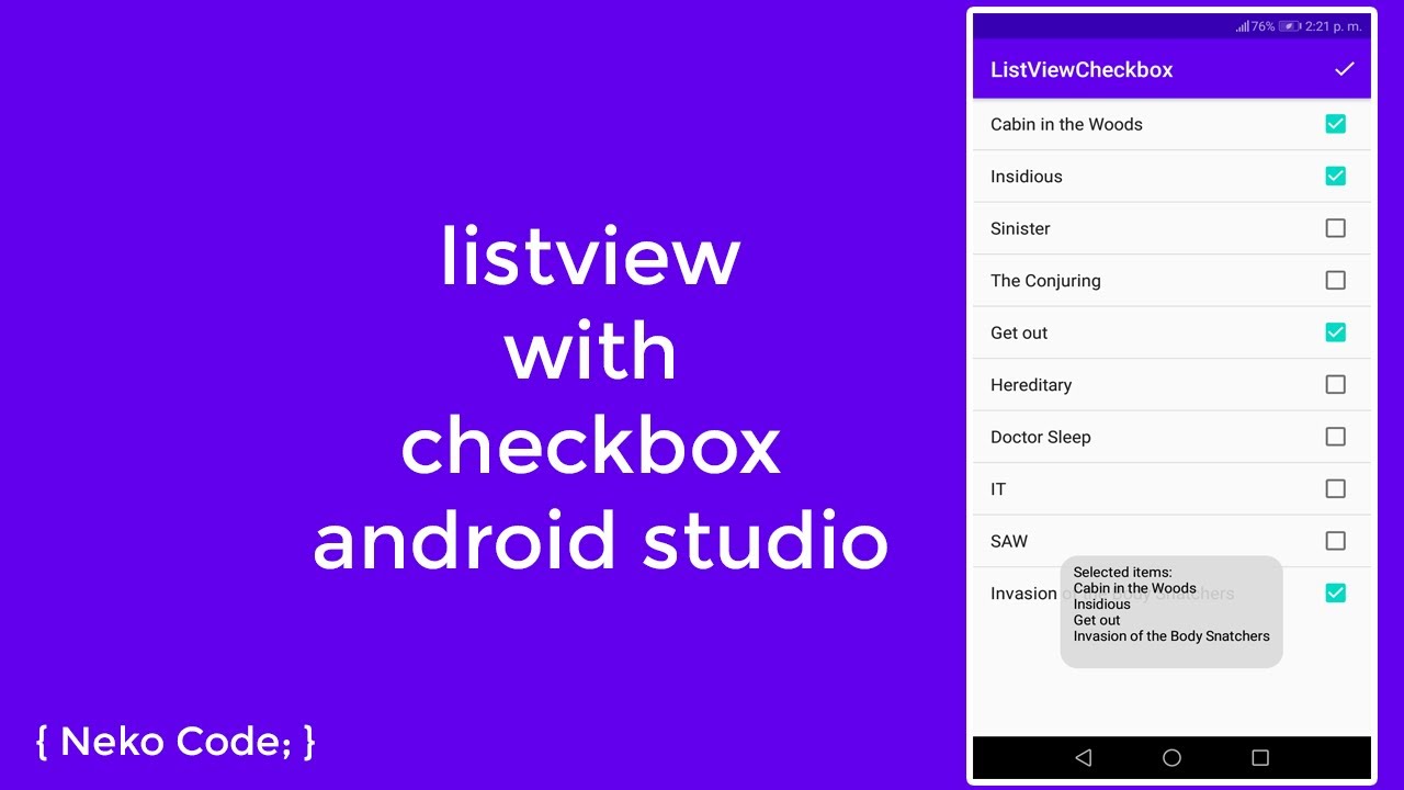 android studio listview maximum