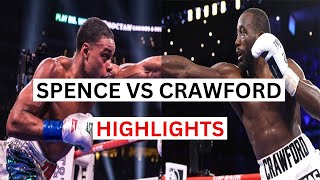 Terence Crawford vs Errol Spence Jr Highlights \& Knockouts