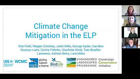 Climate Change Mitigation in ELP Projects - Webinar