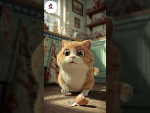 Cute Cat Cooking Breakfast Like a Human! 😸🍞 | Funny Animal Short