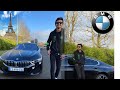 Driving BMW 8 Series to Eiffel Tower Paris