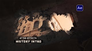 عمل مقدمة احترافية باستخدام ادوبي افتر افكتس || Cinematic History Title Animation in After Effects