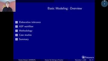 Answer set solving in practice, modeling, introduction