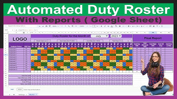 #287 - Hoe maak je een geautomatiseerd maandelijks dienstrooster in Google Sheets | Geautomatisee...