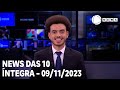 News das 10 - 09/11/2023