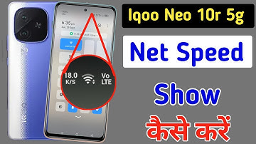 Iqoo Neo 10r 5G net speed show/Iqoo Neo 10r 5G me net speed kaise dekhe/network setting