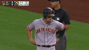 SF@PIT: Gillaspie hits a ground-ball RBI single