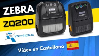 Zebra Zq200 Impresora Portátil Etiquetas Identiplus