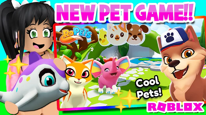 EPIC *NEW PET GAME* with NEON PETS in ROBLOX RoPets