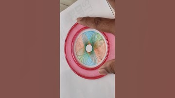 Colourful Spirograph easy to make! | Satisfying video | #youtubeshorts #satisfyingvideos #spirograph