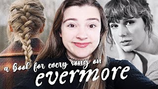 a book for every song on #evermore by taylor swift 