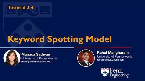 TinyML Tutorial 2.4 Keyword Spotting Model