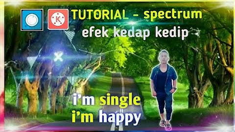 Cara membuat video spectrum efek bingkai kedap kedip | avee player | kinemaster di android