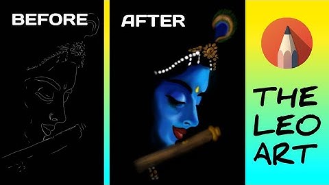 Making miraculous Lord Krishna | Painting | Autodesk Sketchbook | Timelapse | THE LEO ART |