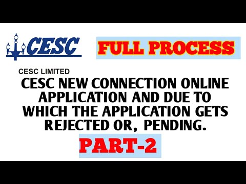 cesc new connection online application and due to which the application gets rejected /pending.#cesc