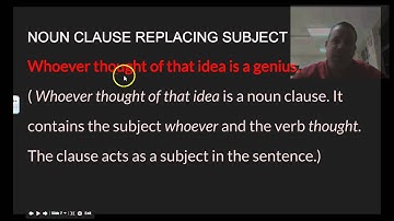 Diagramming Noun Clauses