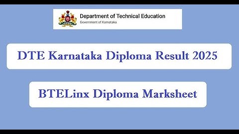 How to check karnataka diploma result 2025 ? | Btelinx result 2024 not available ?