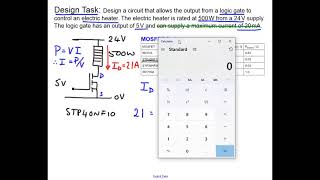 MOSFET Design Exercise MOSFET Design Exercise