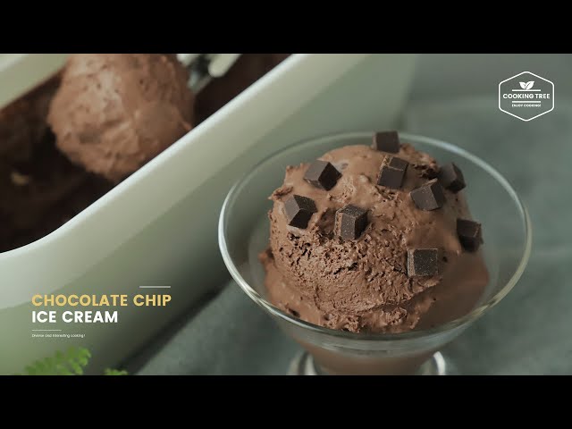 진한~ 초콜릿 칩 아이스크림 만들기 : Chocolate Chip Ice Cream Recipe | Cooking tree