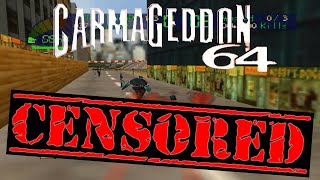 Carmageddon 64 Censored - Pedestrians Changed To Dinosaurs Doentary Purposes