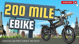 🔥 200+ MILE RANGE EBIKE - ANIIOKI A8 PRO REVIEW
