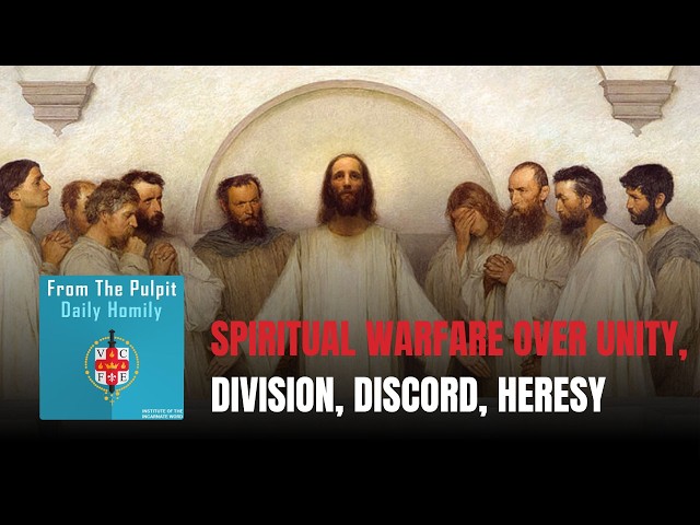 Daily IVE Homilies, May 20th, 2026 - Spiritual Warfare over Unity, Division, Discord, Heresy.