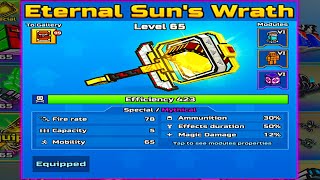 Eternal Sun`s Wrath (Spent 885 Gems) Damage Test & Review - Pixel Gun 3D