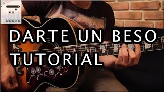 Video thumbnail of "Prince Royce - Darte un Beso Tutorial Guitarra (SIN CAPO) // Guitar Lesson HD"
