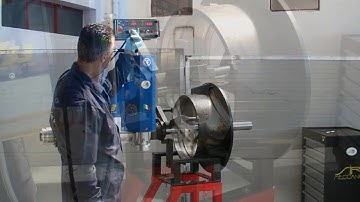 LINE BORING AND WELDING PORTABLE MACHINE BIG DIAMETERS REALIGNMENT FACING GROOVING OUTSIDE INSIDE DI