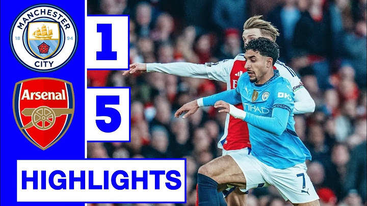ملخص مباراة مانشستر سيتي وارسنال (5-1) ملخص كامل