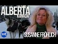 Susanne Fröhlich auf Huskytour und Eiskunst in Alberta 🐾❄️