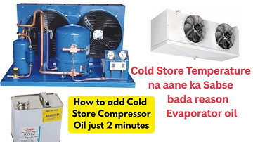 Cold Store gas charging||Cold Store temperature problem||How to flash Cold Room evaporator coil 