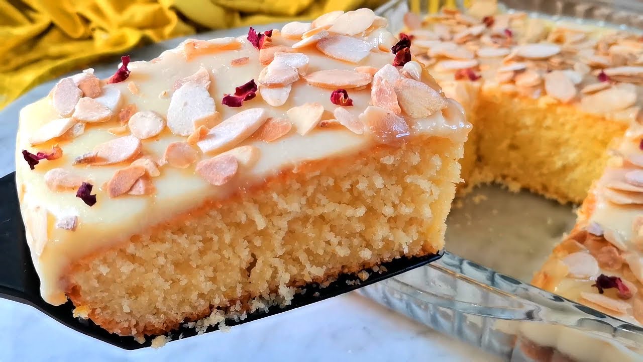 بالملاين منبدلها⛔ سرها فمكوناتها🔥 مبسبسة حبة حبة طااالعة خفيفة ومكيناش ختها في يوتيوب😍ألذ بسبوسة كيك