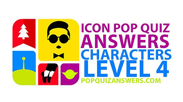 Icon Pop Quiz Answers (Characters) Level 4 for iPhone, iPad, Android