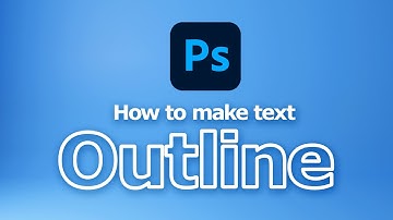How to make text outline in Photoshop