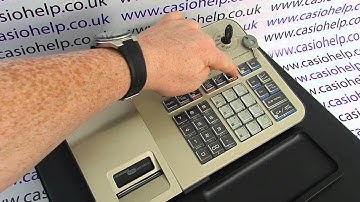 Casio SE-S100 / PCR-T285 / PCR-T295 Instructions How To Program A Preset PLU Price