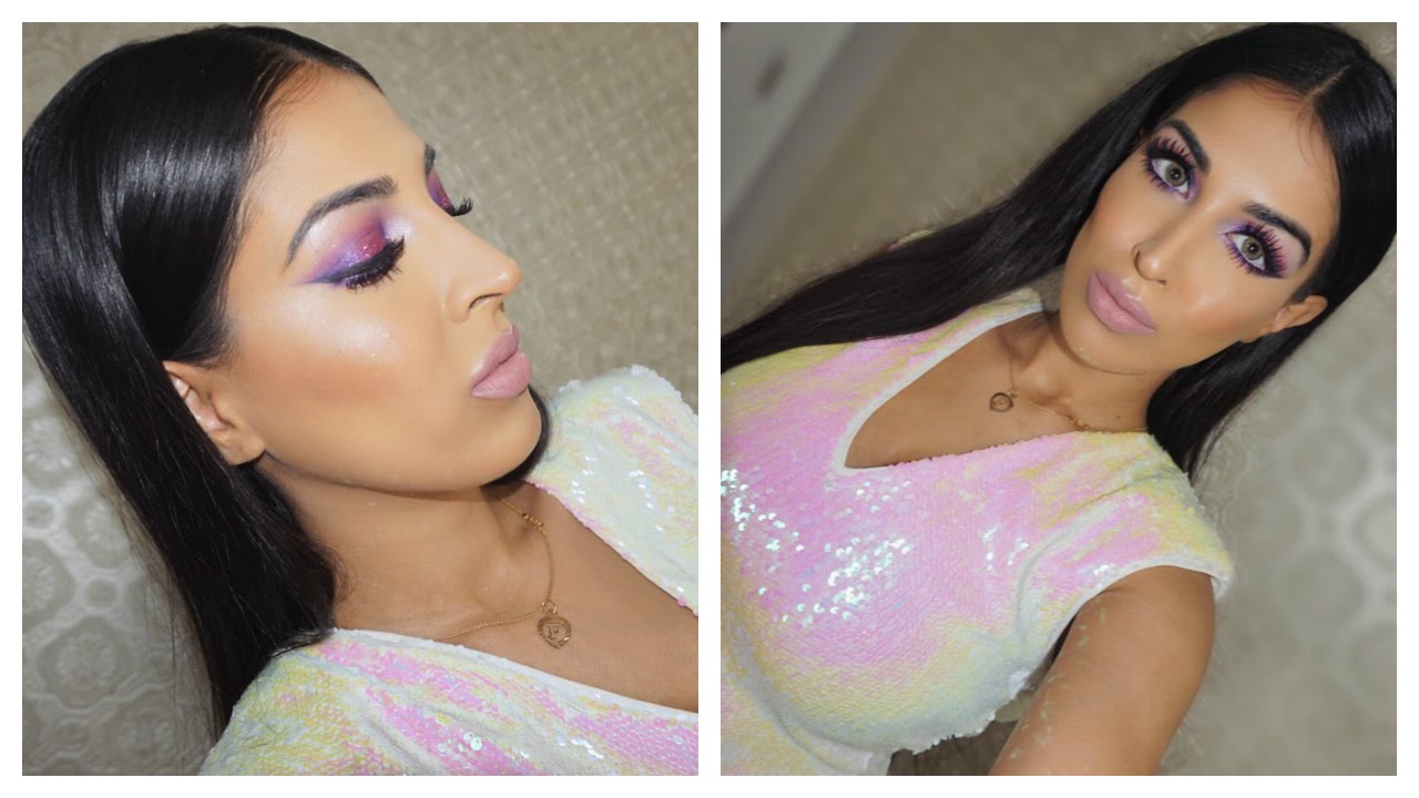 Barbie Pink Glitter New Years Eve Make Up