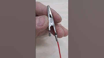How to easily and reliably attach alligator clips to wire?#shorts #tools #tips