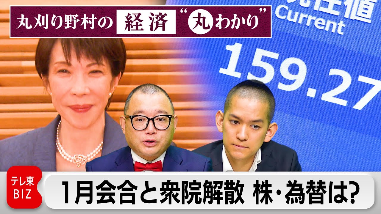日銀1月会合と衆議院解散　株・為替・金利は？【丸刈り野村の経済“丸わかり”】
