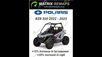 Polaris RZR 200 2022-2023 ECU Tuning remap flash performance upgrade speed limiter off rpm adjust