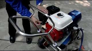 Operating Video Of GP8300 (Graco GMAX II 7900) Gasoline airless paint sprayer machine